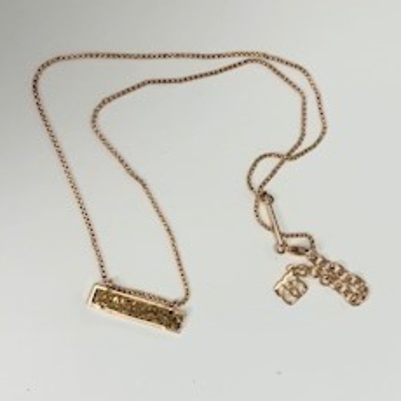 KS Leanor Rose Gold Necklace In Rose Gold Druzy - Picture 3 of 3